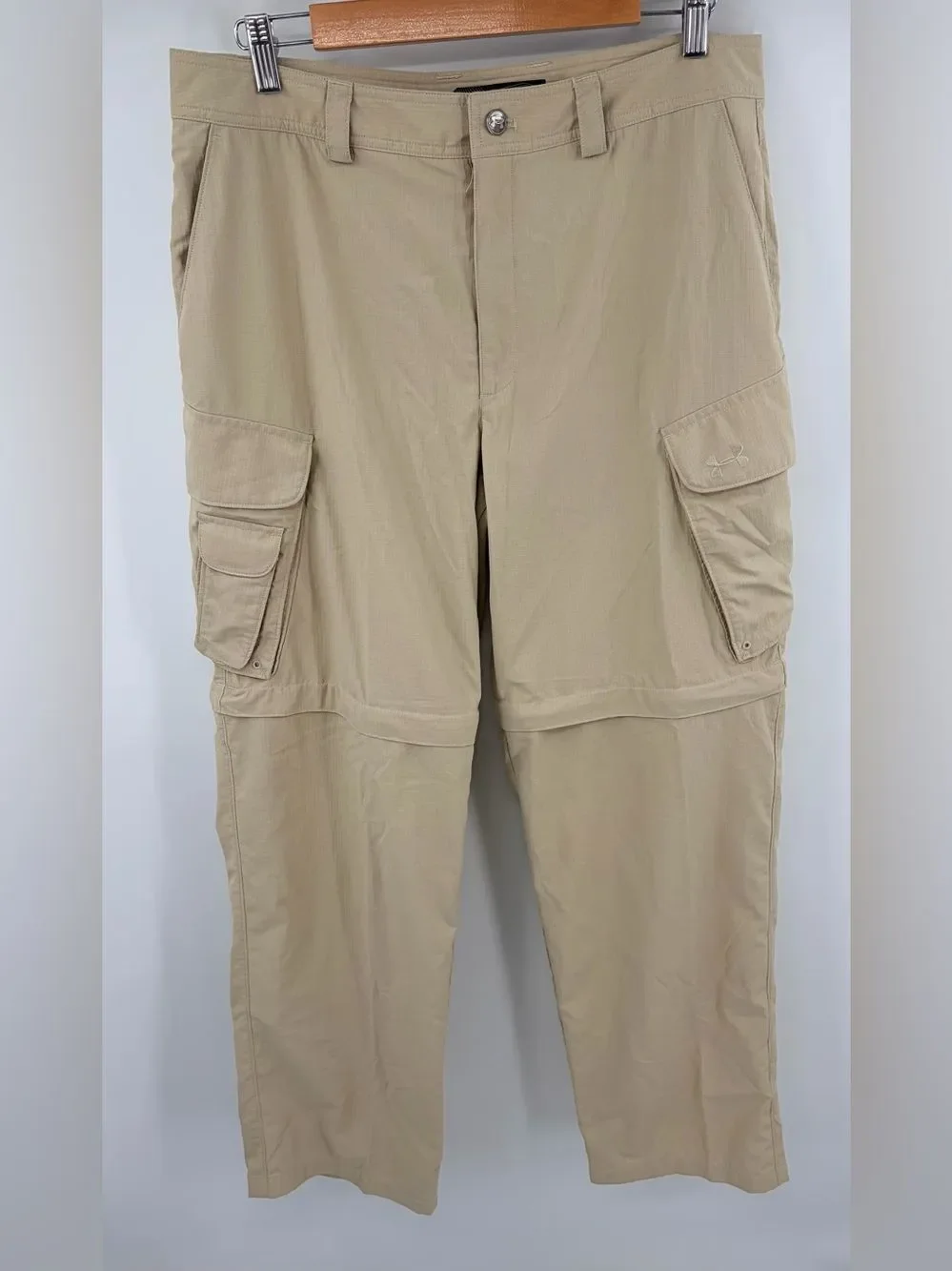 Under Armour ripstop convertible nylon pant men’s 34 fishing camping outdoor